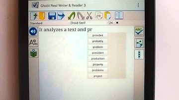 Ghotit Dyslexia for Android - Word Prediction with Speech Feedback