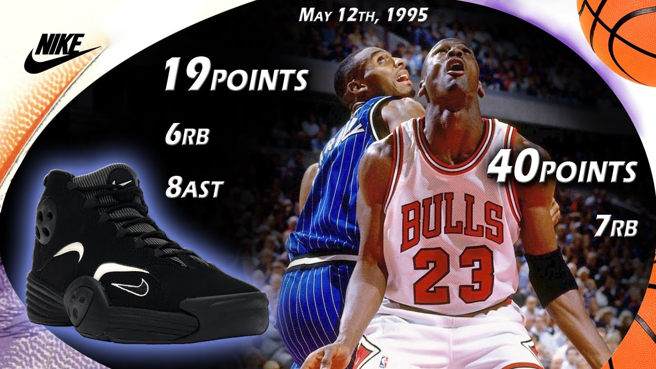 Penny Hardaway VS Michael Jordan wearing Penny shoes G3 1995 Playoffs ...