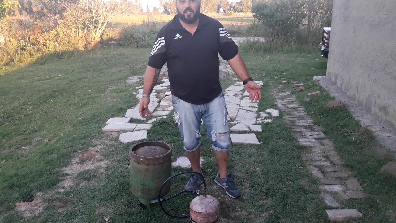 Garrafa de 3 kilos con sol de noche y hornalla 🥇 | Posot Class
