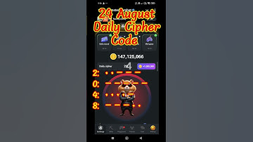 24 August Hamster Kombat Daily Cipher Code