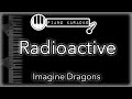 Radioactive  imagine dragons  piano karaoke instrumental