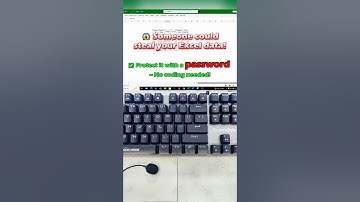Protect Your Excel File with Just One Setting – So Simple, Yet So Unknown #keyboard #password #tip