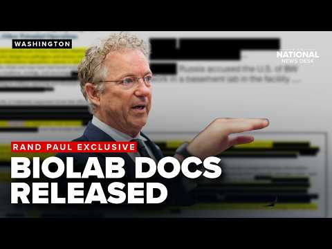Rand Paul REACTS to newly declassified biolab documents