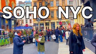 4K | SOHO New York City Walking Tour - MAIN SHOPPING AREA to Empire State Building| USA