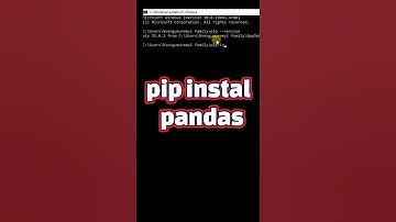 Learn how to install Python Pandas in under 60 seconds!  #python #pandaslibrary #codingshort