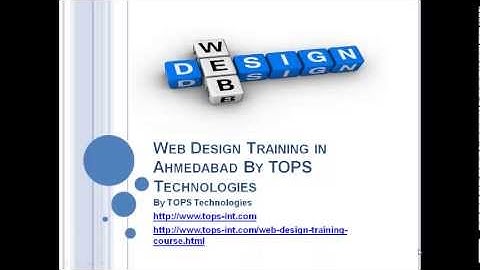 Web Design Training in Ahmedabad By TOPS Technologies