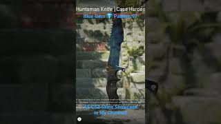 Huntsman Knife | Case Hardened Blue Gem in Counter Strike 2 🔫🔥#cs2 #counterstrike #csgo #skin