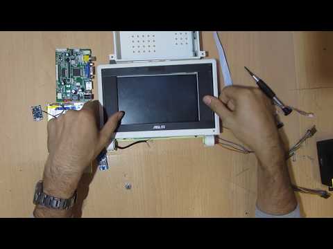 Портативный монитор из Asus EEE PC 701. Дисплей для Raspberry