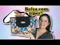 Bolsa de tecido com zíper