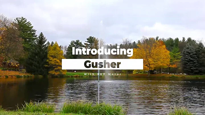 The 3-hp Gusher Fountain From Scott Aerator