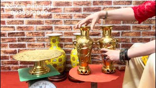 22/10/25 trâu đồng tử,tuần lộc cây tiền,xông trầm sóc nho,gốm tàu xưa