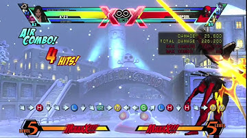 UMVC3 X-23 Super Jump Reset Combo