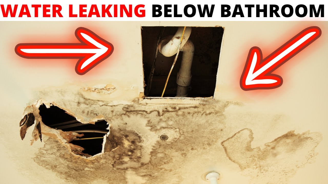 Plumbing SCAM ALERT: Water Leaking Through Ceiling Below Bathroom ...