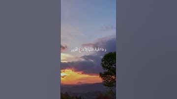 وما الحياة الدنيا إلا متاع الغرور | تلاوة مؤثرة للقارئ رعد الكردي