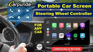 New Carpuride Car Screen + Steering Wheel Controller FOR ANY CAR ⫸ UNBOXING REVIEW