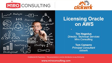 Oracle Licensing on AWS (Amazon Web Services)