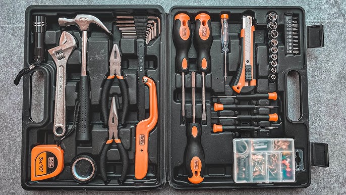 BLACK+DECKER BMT126C Hand Tool Kit for Home & DIY Use (126-Piece)