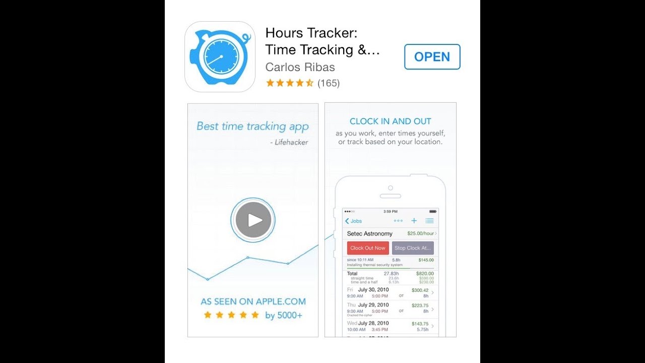 Hours Tracker App Review And Demo YouTube