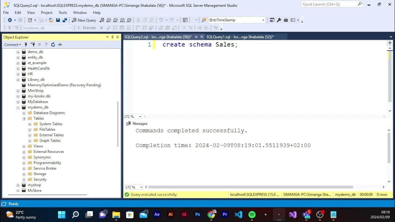 4. Mastering SQL Server: Working with Schema - YouTube