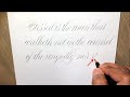 WRITING COPPERPLATE SCRIPT CALLIGRAPHY WITH A PENCIL | PAUL ANTONIO COPPERPLATE