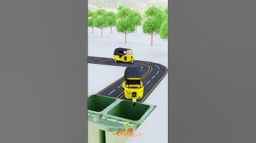 Car vs auto rickshaw #skidibitoilet #beamngdrive