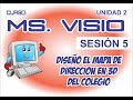 MS VISIO DIBUJO DE COLEGIO EN 3D
