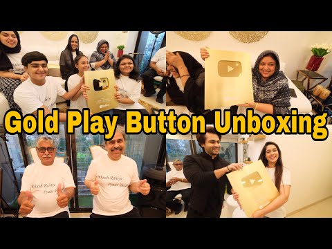 Most awaited vlog| Unboxing my Gold Play Button| Celebration time| Ibrahim Family| Shoaib Ibrahi