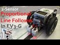 How to Make a 2 Sensor Proportional Line Follower in EV3-G