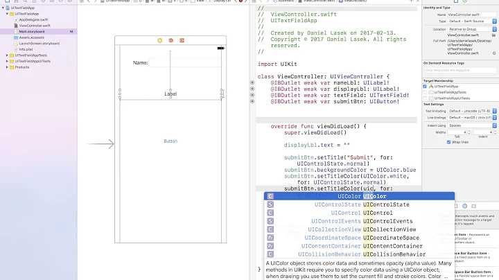 Swift Tutorial: Change Label Text with UITextField