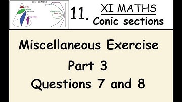 Kerala State 11th math - Chapter 11 - Conic sections - Miscellaneous Exercise - part 3 - Q