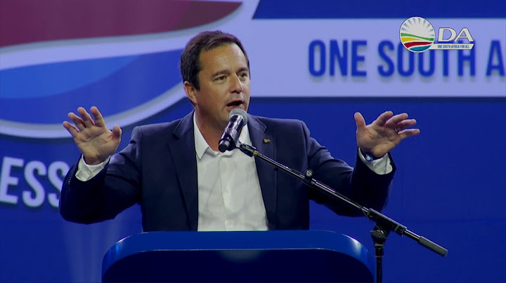 [SPEECH] John Steenhuisen - DA Congress 2018
