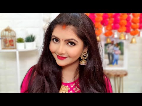 My diwali makeup look | RARA | makeup for beginners | मेकप करना सीखें आसानी से हिंदी में |