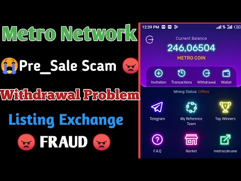   Metro Network Swap Withdrawal Update Metro Network Scam Alert Mtr Token Pancakeswape Update