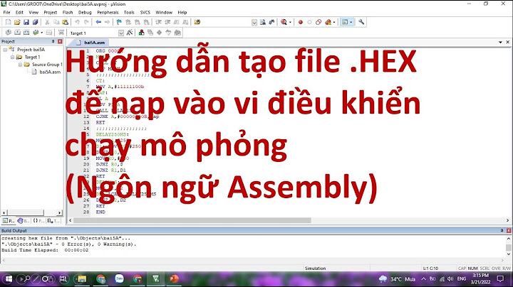 Hướng dẫn chuyển file asm sang c