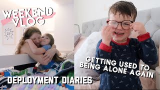 DEPLOYMENT DIARIES - GETTING USED TO BEING ALONE AGAIN | WEEKEND VLOG | THIS MAMA LIFE