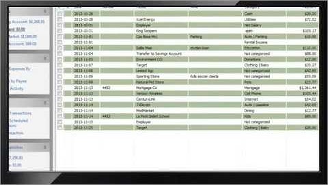MoneyLine Personal Finance Software | Getting Started