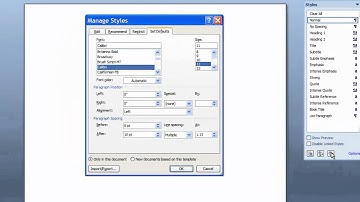 Changing the Default Font and Paragraph Settings in Microsoft Word 2007