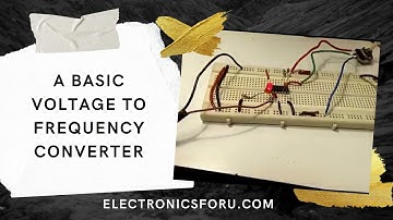 A Basic Voltage To Frequency Converter