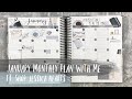 JANUARY MONTHLY PLAN WITH ME | ft. shop jessica hearts | erin condren neutral