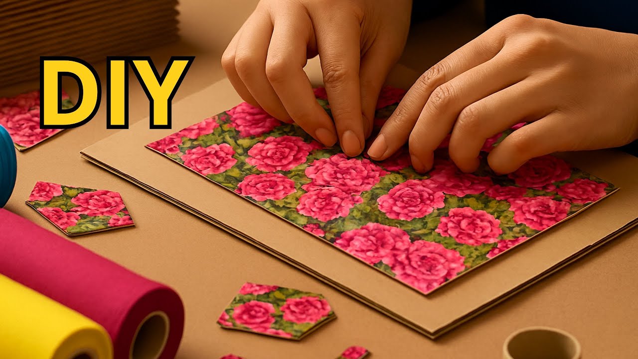 Recicle e Redecore: Artesanato Fácil com Papelão e Tecido!