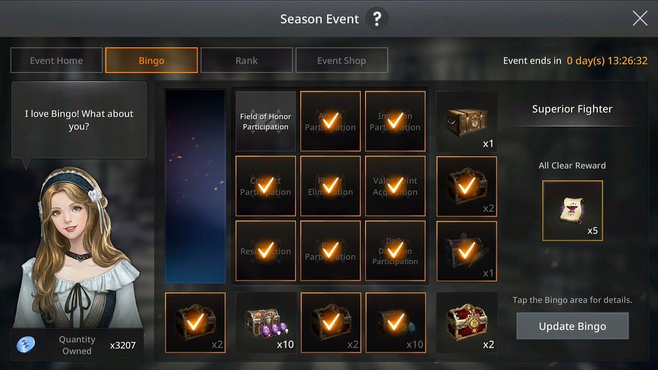 AxE: Alliance vs Empire guide: Bingo Event Shopping, Ranking & All that I Got from It!