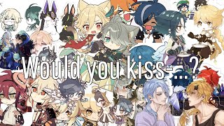 Asking genshin ships 'Would you kiss?' (Part 1) 💋❤️