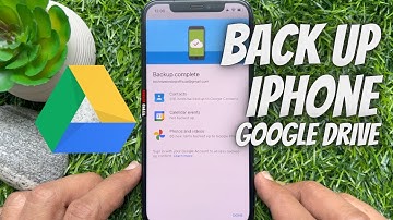 How to Back Up iPhone Data to Google Drive