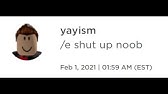 E Shut Up Roblox Meme Youtube