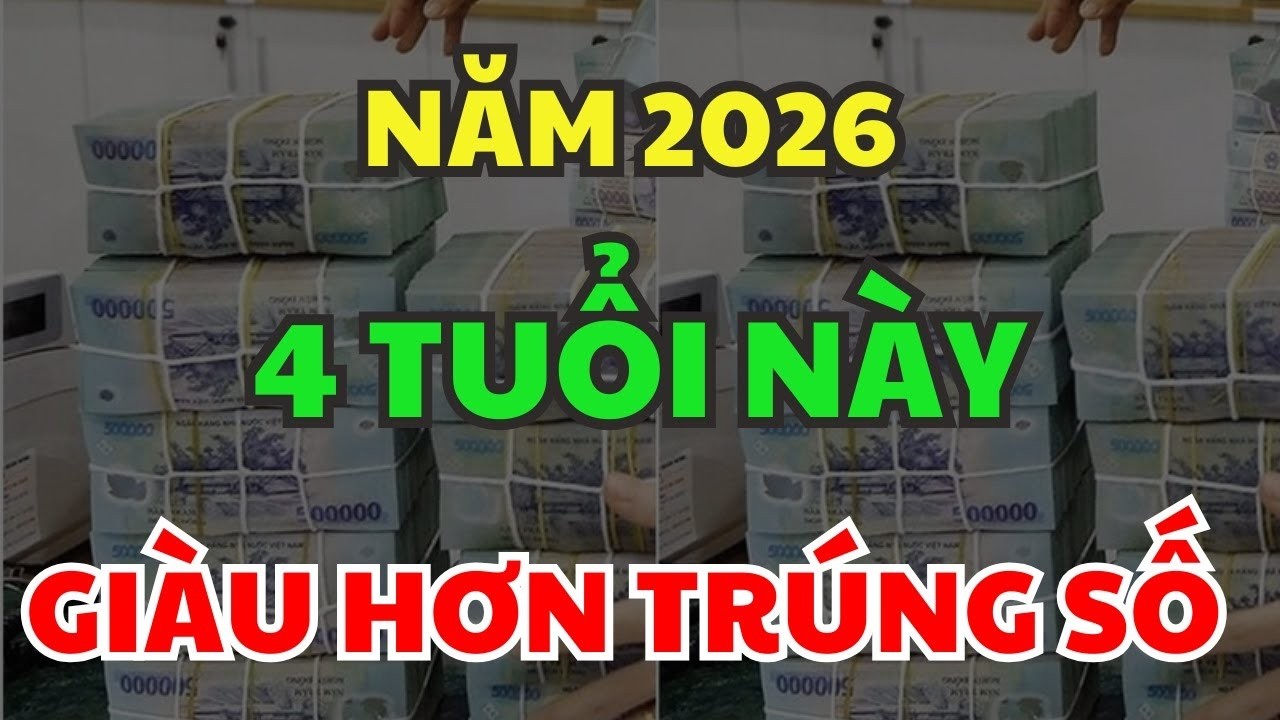 SÁCH TRỜI CHỈ RÕ_ 4 CON GIÁP NĂM 2026 – TRỜI MỞ KHO PHƯỚC, TIỀN VÀO ÀO ẠT, GIÀU LÊN CHÓNG MẶT