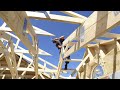 Incredible Fastest Wooden House Construction Method - Amazing Intelligent Log House Building ▶4