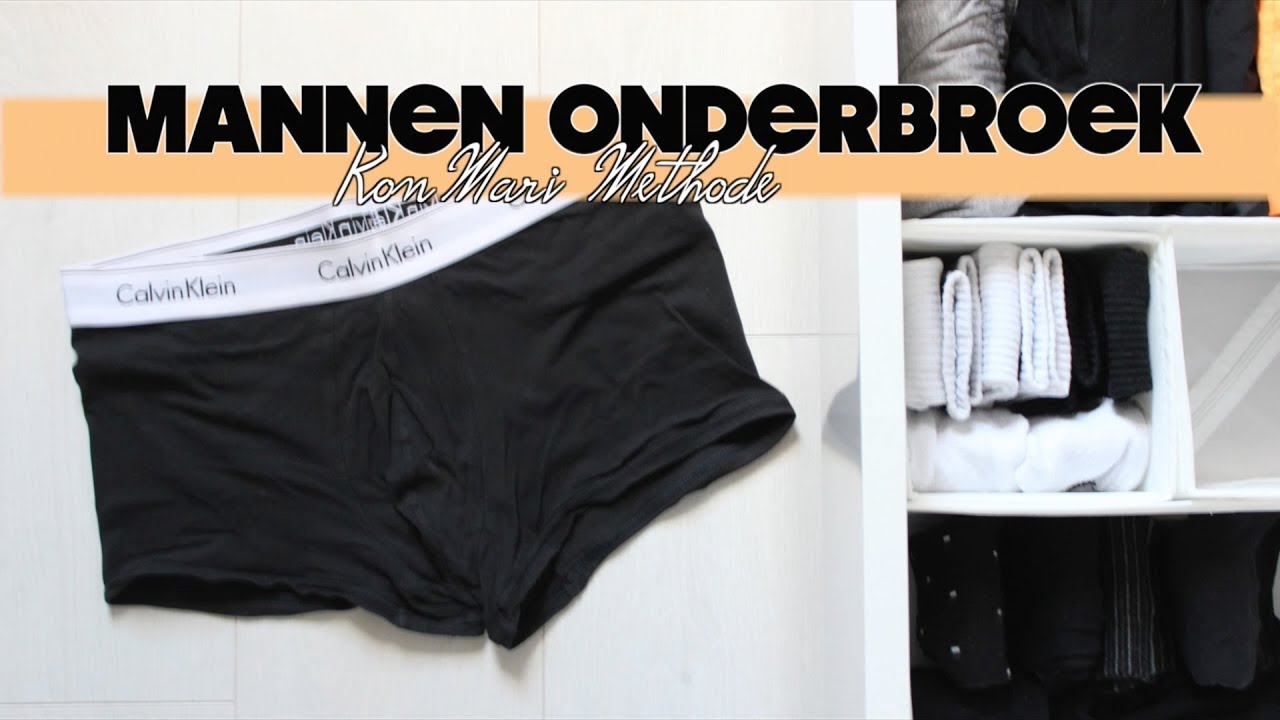 Onderbroek voor mannen vouwen TUTORIAL | Marie Kondo | KonMari methode