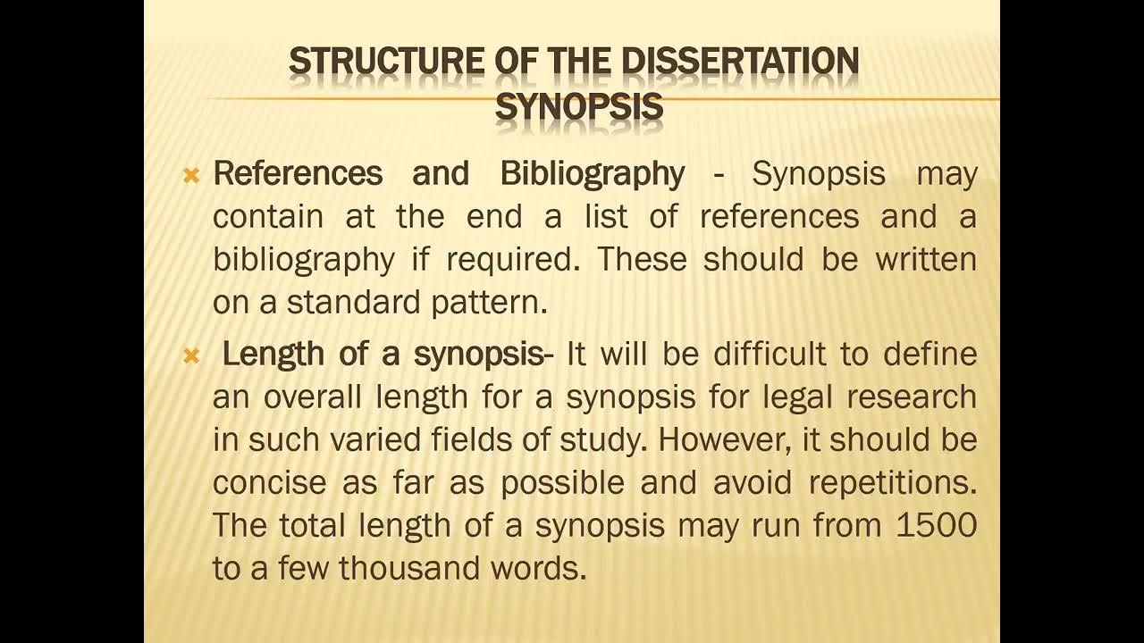 synopsis and dissertation wbuhs