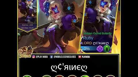 (RUBY) -Assassin- full top builds | MLBB