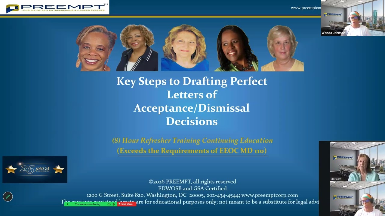 Federal EEO LOAD Key Steps